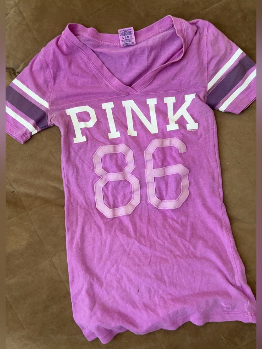 PINK Victoria's Secret | Short Sleeve V-Neck Tee Shirt Top Women’s